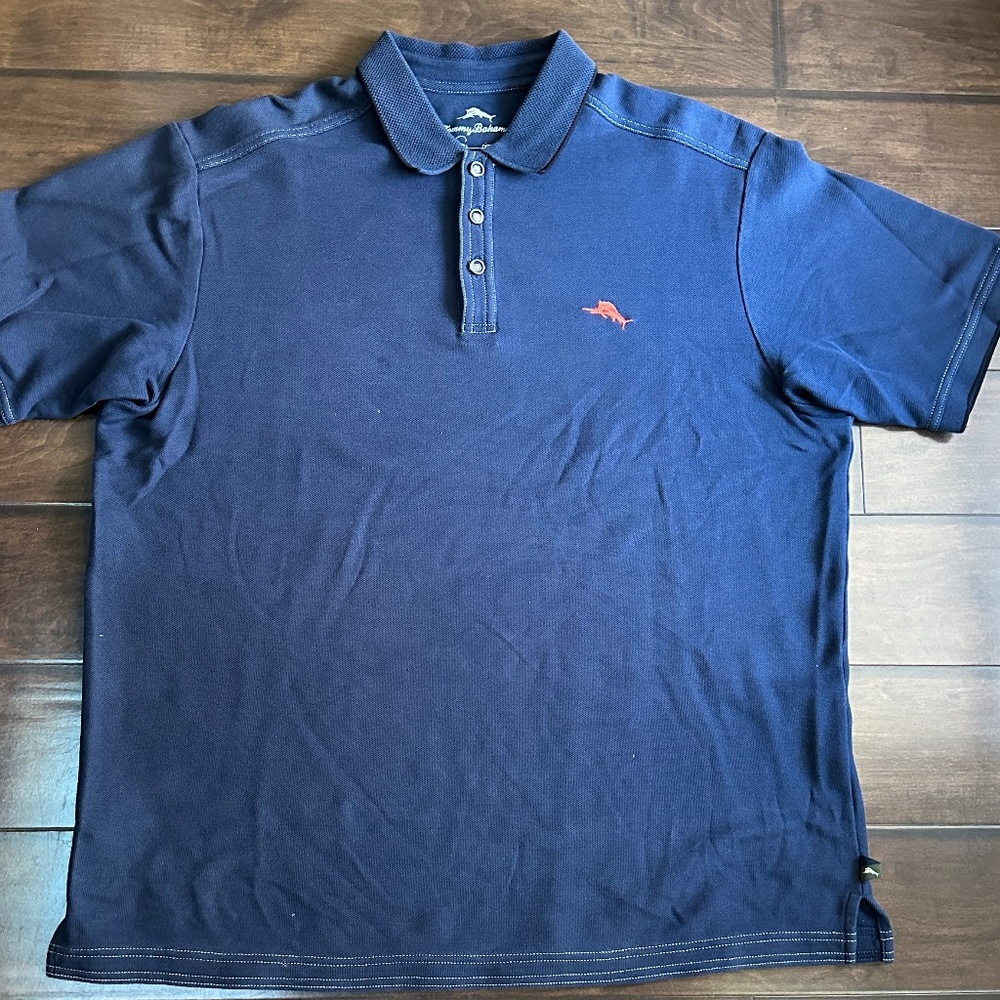 Tommy Bahama Emfielder S/S Polo Shirt Navy